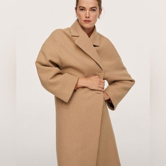 Mango Wool Blend Coat New - Picture 5 of 11